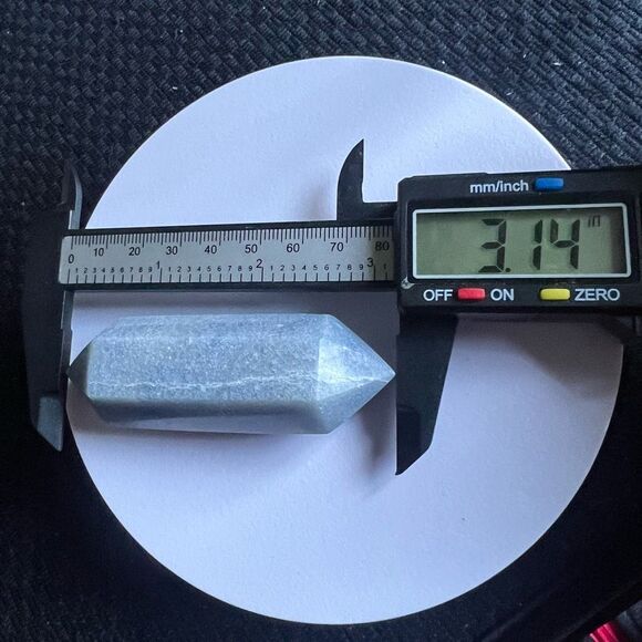 Blue Aventurine Double‎ Terminated Meditation  Wand (9) - Picture 8 of 9